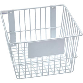 Horizon Mfg Enterprises, Inc 9190-W Rackem™ Mount Anywhere Wire Basket 12"W x 12"D x 8"H White image.