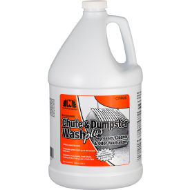 Hospeco 128DMPFD Nilodor Bio-Enzymatic Chute & Dumpster Wash PLUS, Orange Scent, Gallon Bottle, 4/Case image.