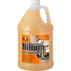 Hospeco 128WSR Nilium® Water-Soluble Deodorizer, Orange Nilium, Gallon Bottle, 4 Bottles/Case image.