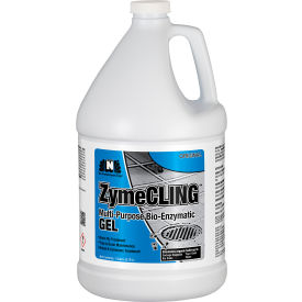 Hospeco 128ZYMGEL Nilodor ZymeCLING Multi-Purpose Gel with Bio-Enzymes, Fresh Scent, Gallon Bottle, 4/Case image.