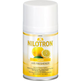 Nilotron Metered Air Fresheners, Lemon Scent, 7 oz. Refill, 12/Case