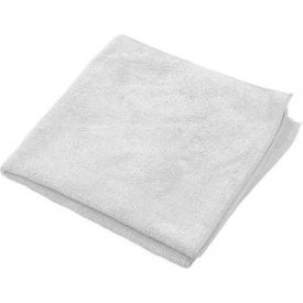 Hospeco 2512-W-DZ Microworks Microfiber Towel 12" x 12", White 12 Towels/Pack - 2512-W-DZ image.