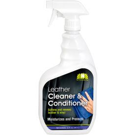 Hospeco 32LCC Nilodor RTU Leather Cleaner & Conditioner, Unsecented, Quart Trigger Spray Bottle, 6 Bottles/Case image.