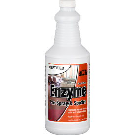 Hospeco C004-009 Nilodor Certified® Liquid Enzyme Pre-Spray - Certi-Zyme, Quart Bottle, 6/Case image.