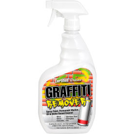 Hospeco C517-009 Nilodor Certified® Graffiti, Spray Paint, Oil & Water Based Enamel Remover, Quart Bottle, 6/CS image.