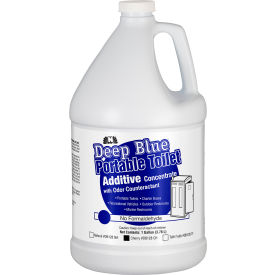Hospeco DB128CH Nilodor Deep Blue Portable Toilet Additive Concentrate, Cherry Scent, Gallon Bottle, 4/Case image.