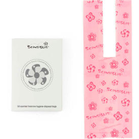 Hospeco SBX50 Scensibles® Plastic Liner Bags for Sanitary Napkin Receptacles, 50/Pack, 1200/Case - SBX50 image.