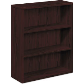 HON® 10500 Series Laminate Bookcase Three-Shelf 36"W x 13-1/8"D x 43-3/8"H Mahogany