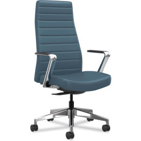 HON® Cofi Executive High Back Chair Supports up to 300 lb Nimbus/Aluminum 
