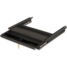 HON® Metal Center Drawer with Lock 19"W Charcoal Finish
