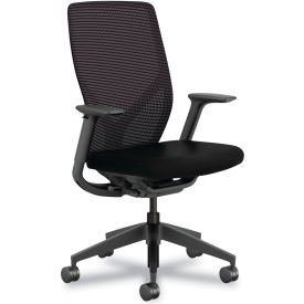 HON® Flexion Mesh Back Task Chair Supports Up to 300 lb 14.81" to 19.7"H Seat Black 