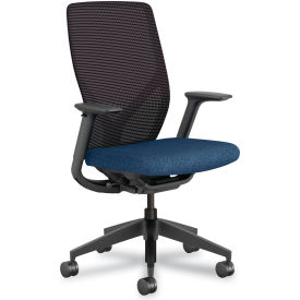 HON® Flexion Mesh Back Chair 300 lb Capacity 14.81" to 19.7" Seat Height Navy/Black 