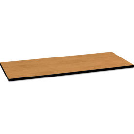 HON® Huddle Table Top Rectangle Flat Edge 60"W x 24"D Harvest Finish 