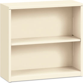 HON® Metal Bookcase Two-Shelf 34-1/2"W x 12-5/8"D x 29"H Putty