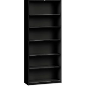 HON® Brigade Bookcases Brigade Steel Six-Shelf Bookcase 34-1/2W Black