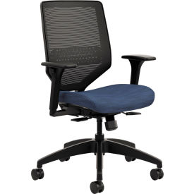 HON Solve Series Mesh Back Task Chair, Midnight Seat, Black Back/Base