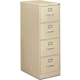 Hon Company HON314CPL HON® - 310 Series 4 Drawer Vertical File 26-1/2"D Legal Putty image.