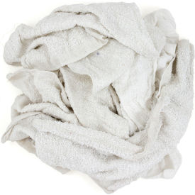 Hospeco 537-10 Reclaimed Terry Towel/Robe Rags, White, 10 Lbs. - 537-10 image.
