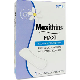 Hospeco Maxithins #4 Full Protection Sanitary Napkins Individually Boxed 250/Case - HOSMT4