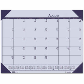 House of Doolittle Recycled EcoTones Academic Desk Calendar 18.5 x 13 Cordovan Corners 2023-2024