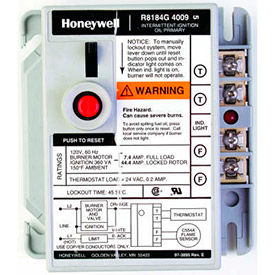 Honeywell Protectorelay Oil Burner Control R8184G4082 W/ 45 Seconds Lock Out Timing 