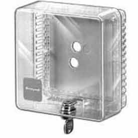 RESIDEO TG510A1001 Honeywell Small Universal Thermostat Guard Clear Cover Clear Base Opaque Wallplate TG510A1001 image.