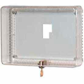 RESIDEO TG512A1009 Honeywell Large Universal Thermostat Guard W/ Clear Cover Base Opaque Wallplate TG512A1009 image.