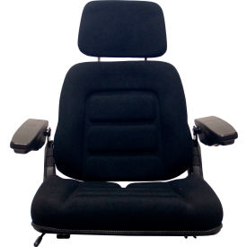 Concentric Adjustable Back Rest Seat with Arm Rests Slide Rails amp Headrest Fabric Black Concentric Adjustable Back Rest Seat with Arm Rests Slide Rails amp Headrest Fabric Black