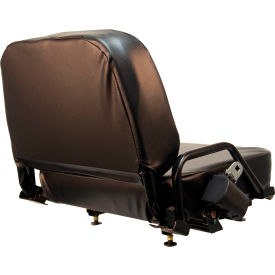 Concentric 3700 Series Simple Seat with Operator Presence Switch & Slide Rails Vinyl Black 