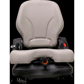 Concentric Heavy Duty Seat with Low Profile Suspension & Operator Presence Switch Vinyl Gray 