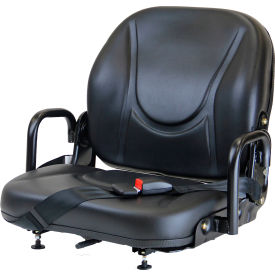 Concentric Fold-Down Back Seat with Hip Restraints & Lap Belt Vinyl Black 