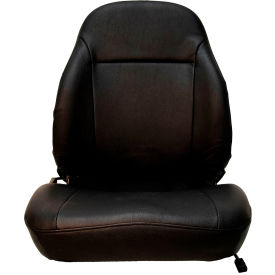 Concentric™ 440 Series Premium High-Back Seat with Lumber Support & Slide Rails Vinyl Black