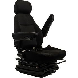 Concentric™ 470 Series Heavy Duty Seat with Low Profile Mechanical Suspension Vinyl Black