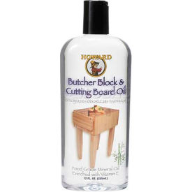 Howard Products, Inc BBB012 Howard Cutting Board Oil 12 oz. Bottle 6/Case image.