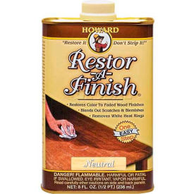 Howard Products, Inc RF1008 Howard Restor-A-Finish Neutral 8 oz. Can 12/Case image.