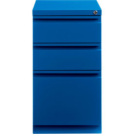 Hirsh Industries Inc 19356 Hirsh Industries® 20" Deep Box/Box/File Mobile Pedestal - Blue image.