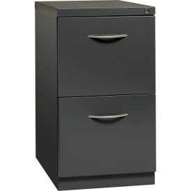 Hirsh Industries Inc 21118 Hirsh Industries®23" Deep Mobile Pedestal, File/File with Arch Pull Handles - Charcoal image.