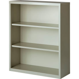 Hirsh 3 Shelf Bookcase 34-1/2""W x 13""D x 42""H Gray