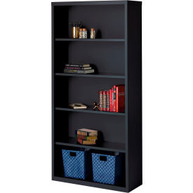Hirsh 5 Shelf Bookcase 34-1/2""W x 13""D x 72""H Black