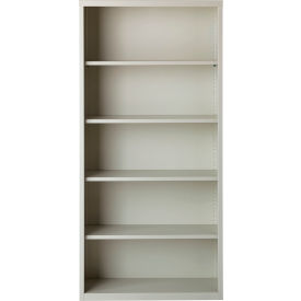 Hirsh 5 Shelf Bookcase 34-1/2""W x 13""D x 72""H Gray