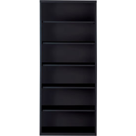 Hirsh 6 Shelf Bookcase 34-1/2""W x 13""D x 82""H Black