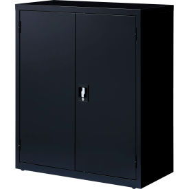 Hirsh Industries® Counter Height Cabinet with 3 Shelf 36""W x 18""D x 42""H Black All-Welded