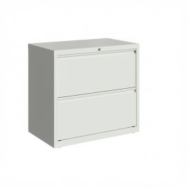 Hirsh Industries Inc 23696 Hirsh Industries®30" Wide 2-Drawer Lateral File Cabinet - White image.