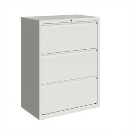 Hirsh Industries Inc 23697 Hirsh Industries®30" Wide 3-Drawer Lateral File Cabinet - White image.
