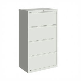 Hirsh Industries Inc 23698 Hirsh Industries®30" Wide 4-Drawer Lateral File Cabinet - White image.