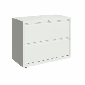 Hirsh Industries Inc 23700 Hirsh Industries®36" Wide 2-Drawer Lateral File Cabinet - White image.