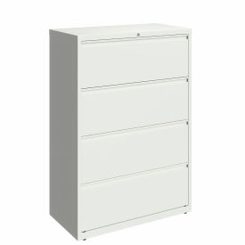 Hirsh Industries Inc 23702 Hirsh Industries®36" Wide 4-Drawer Lateral File Cabinet - White image.