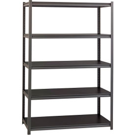 Iron Horse 5 Shelf Standard Duty Boltless Shelving Starter 48"W x 24"D x 72"H Laminate Deck