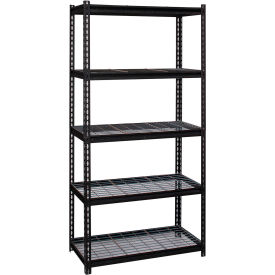 Iron Horse 5 Shelf Commercial Duty Boltless Shelving Starter 36"W x 18"D x 72"H Wire Deck