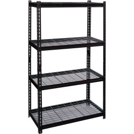 Iron Horse 4 Shelf Standard Duty Boltless Shelving Starter 36"W x 18"D x 60"H Wire Deck